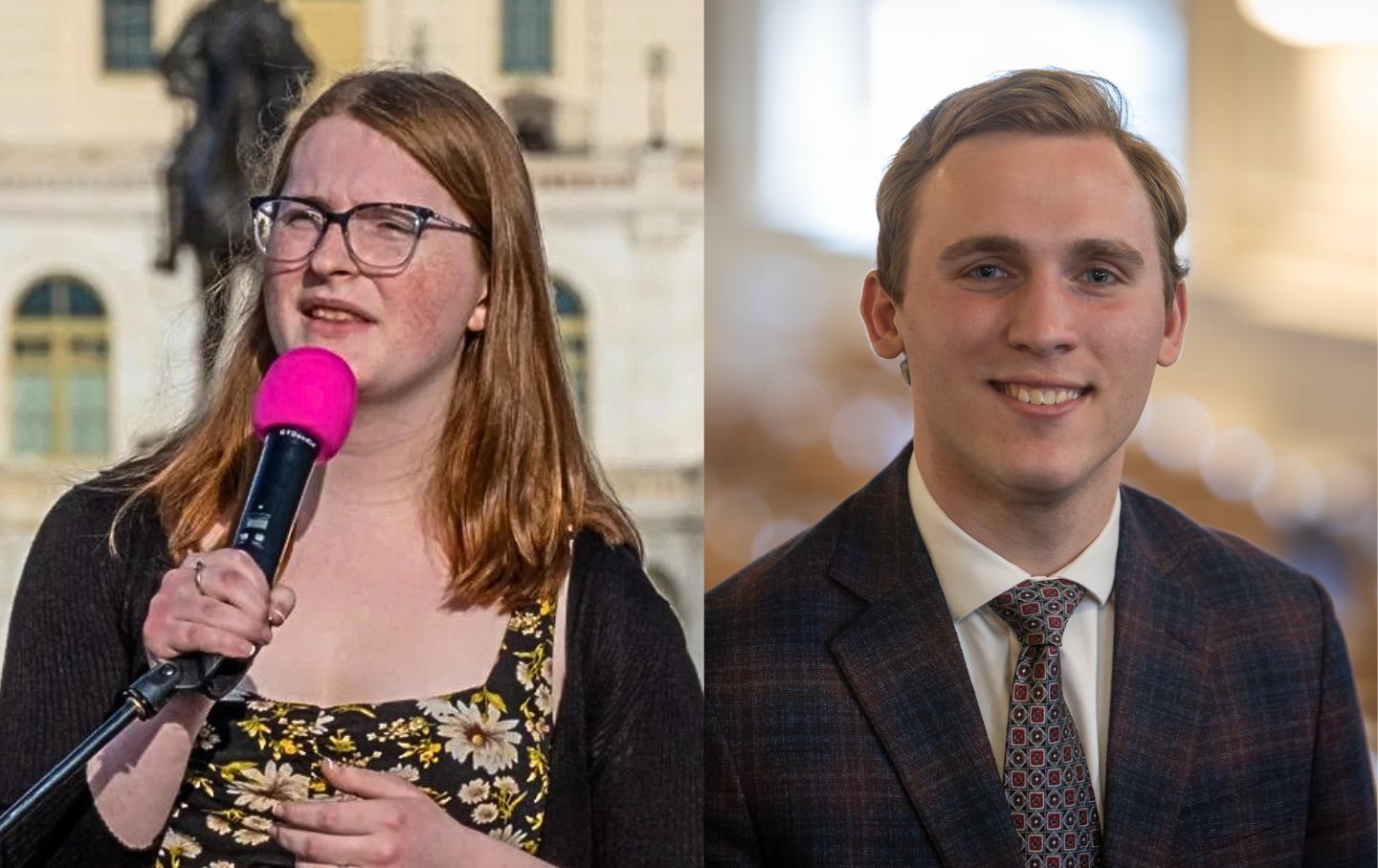 New Hampshire Representatives Alice Wade and Sam Farrington are on different sides of the Free State debate.