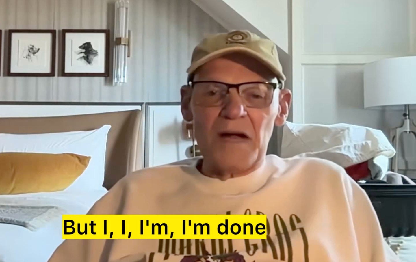 James Carville complaining about things.