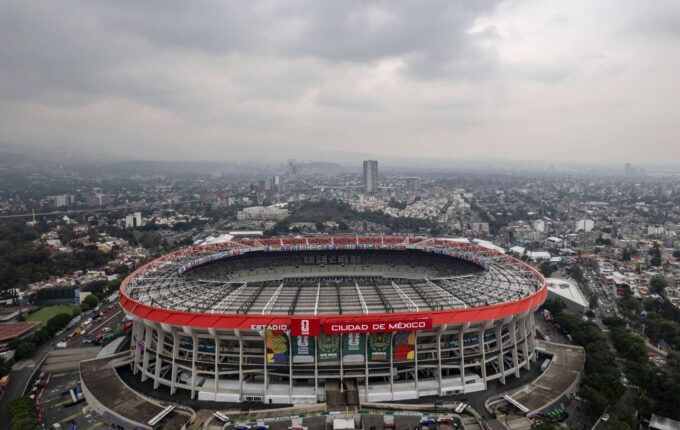 Aerial view of the Mexico City Stadium two days before the start of the 2026 World Cup on June 9, 2026, in Mexico City, Mexico.
