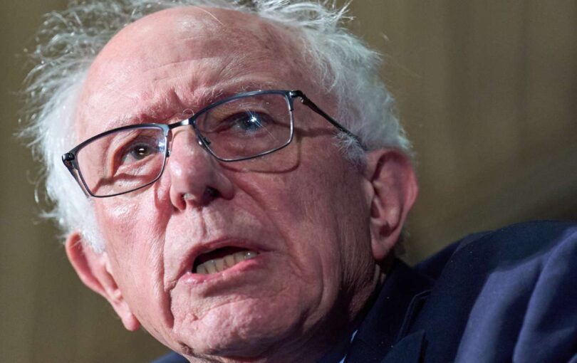 Senator Bernie Sanders (I-VT) discusses his proposal for an AI sovereign wealth fund during a June appearance at Washington’s National Press Club.
