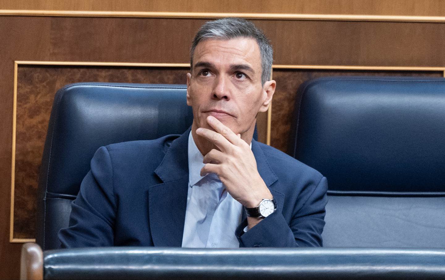 Pedro Sanchez during a plenary session of the Congress of Deputies on 25 June 2026 in Madrid, Spain.