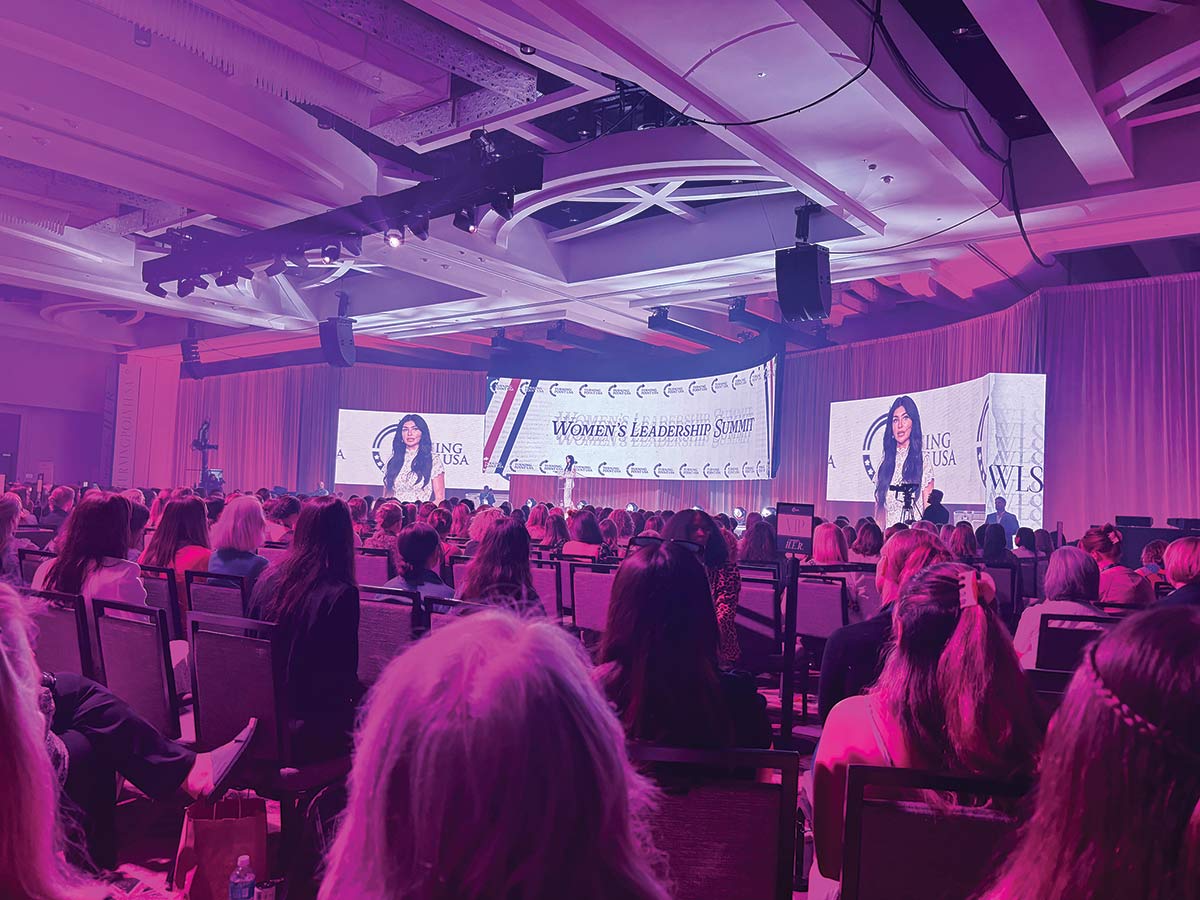 Alex Clark speaks at the 2026 Turning Point USA Women’s Leadership Summit.