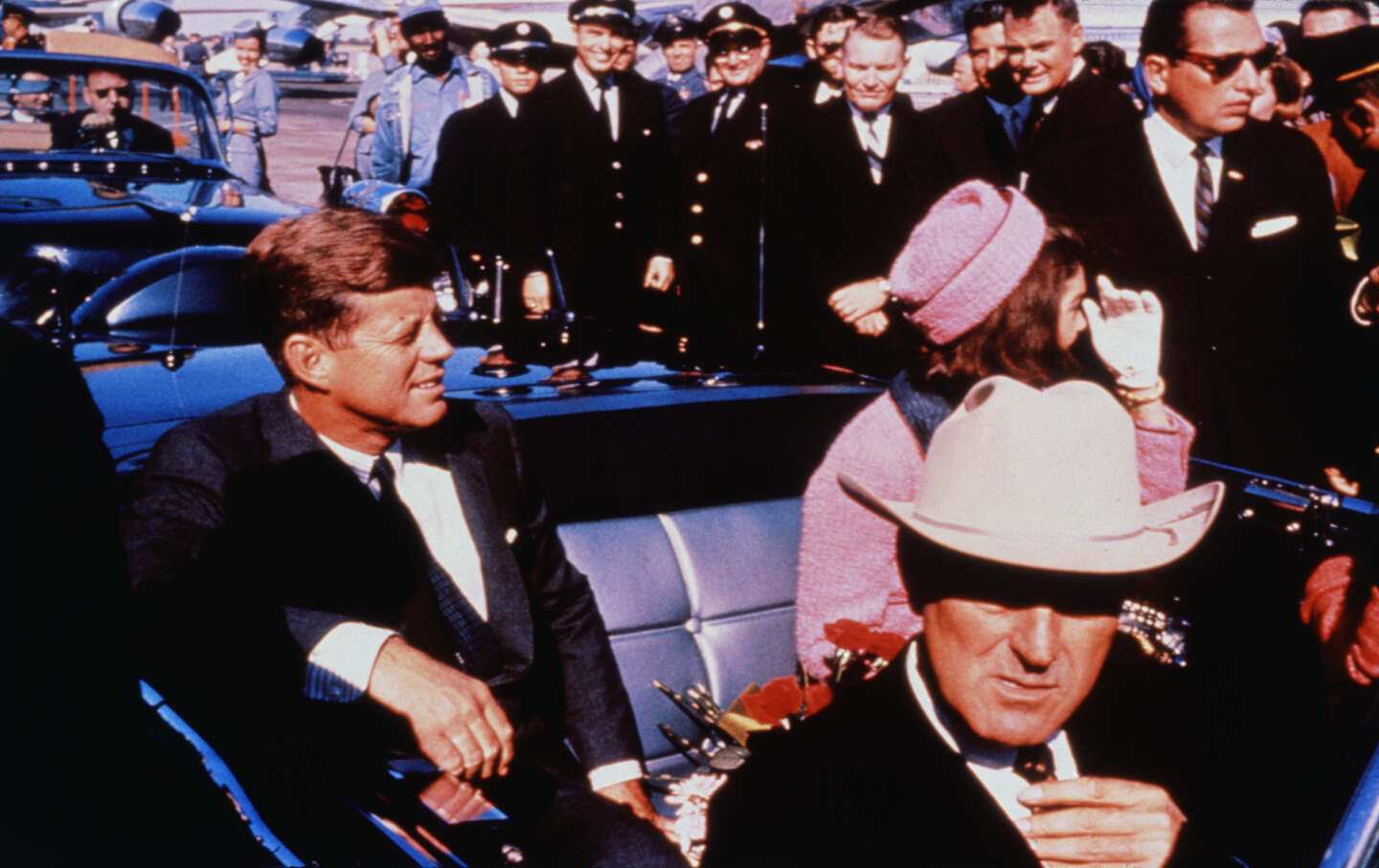 US President John F; Kennedy on November 22, 1963, the day he was assassinated.