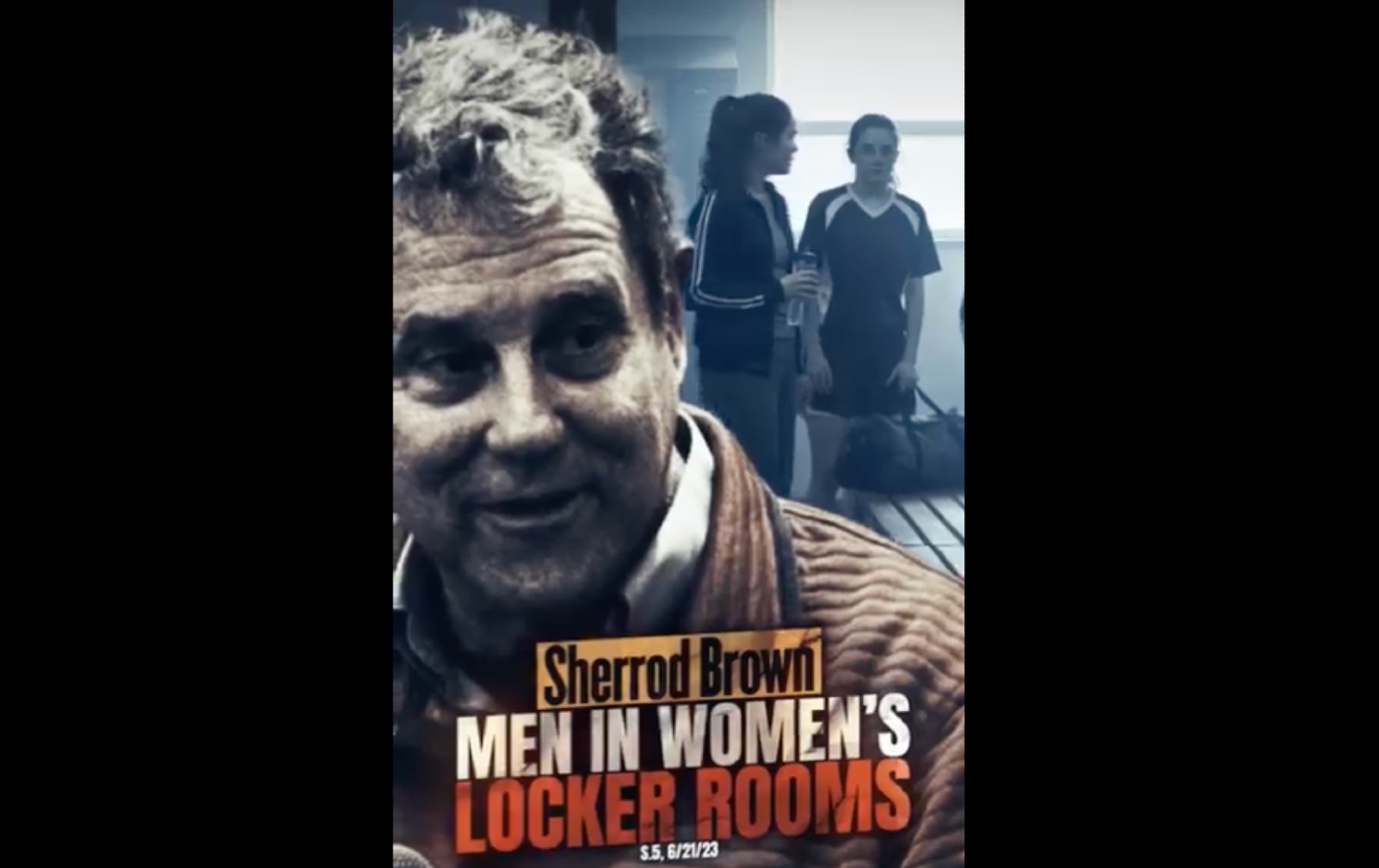 Part of an anti-trans ad against Ohio Senate candidate Sherrod Brown.