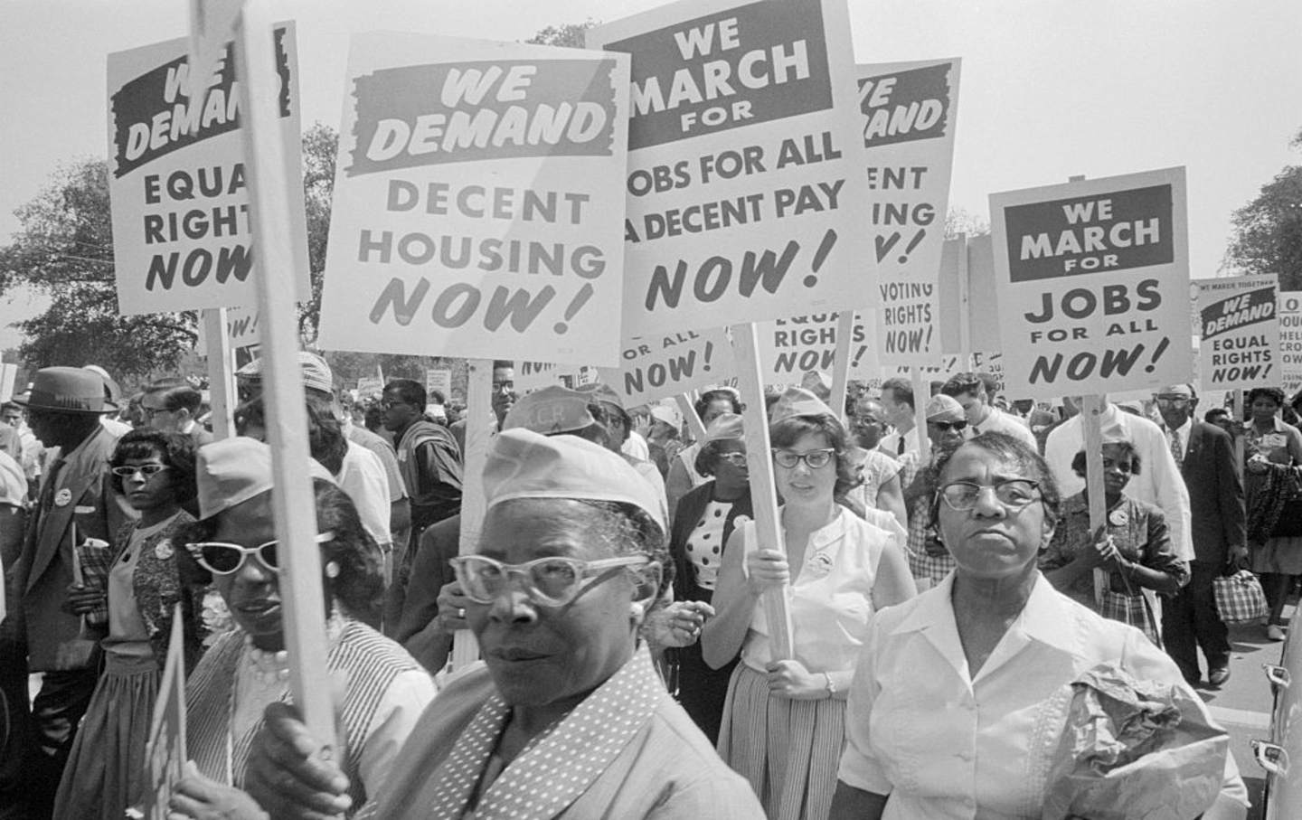 Women at the March on Washington for Jobs and Freedom, August 28, 1963.