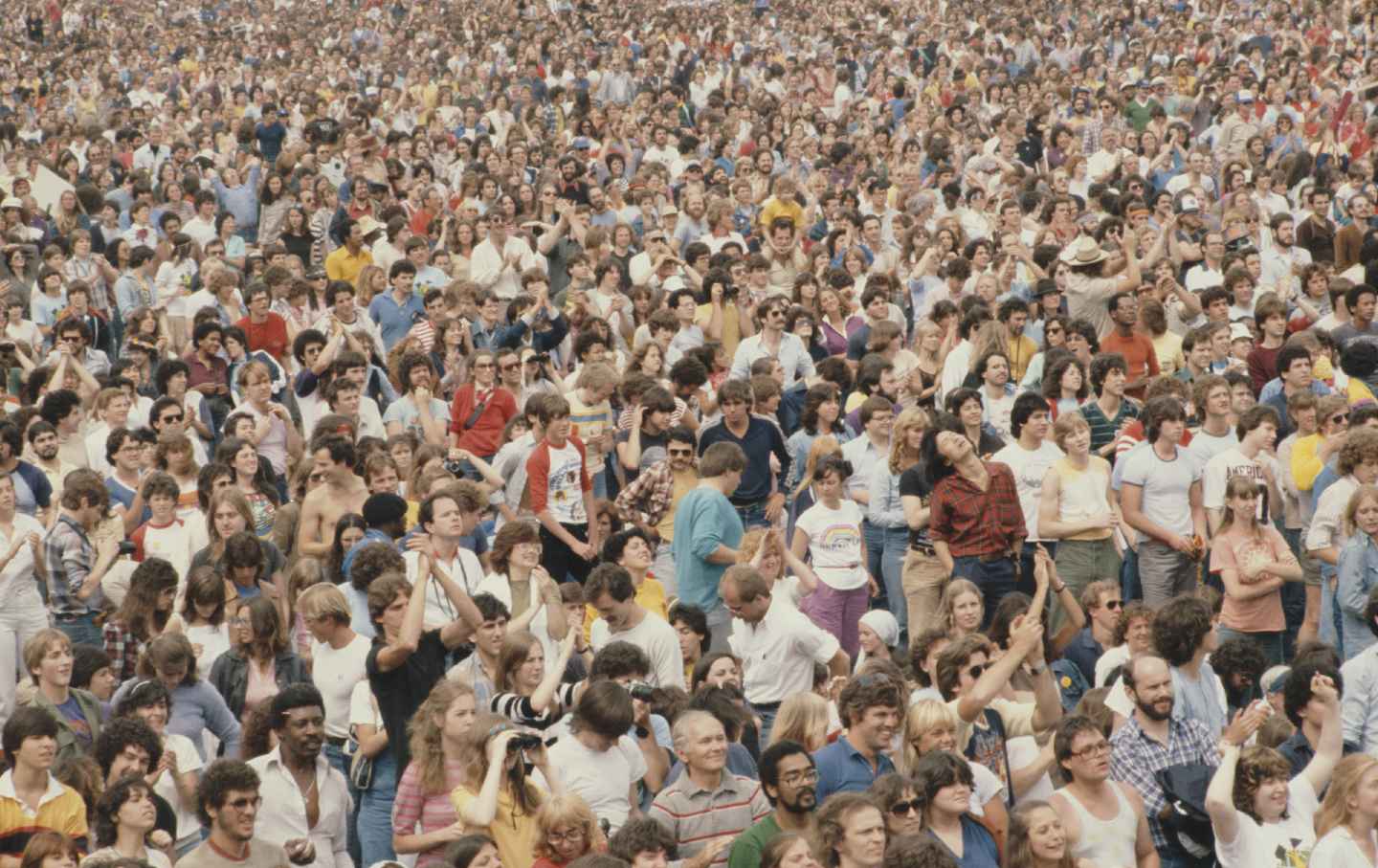 An anti-nuclear rally in Central Park, New York City, in June 1982.