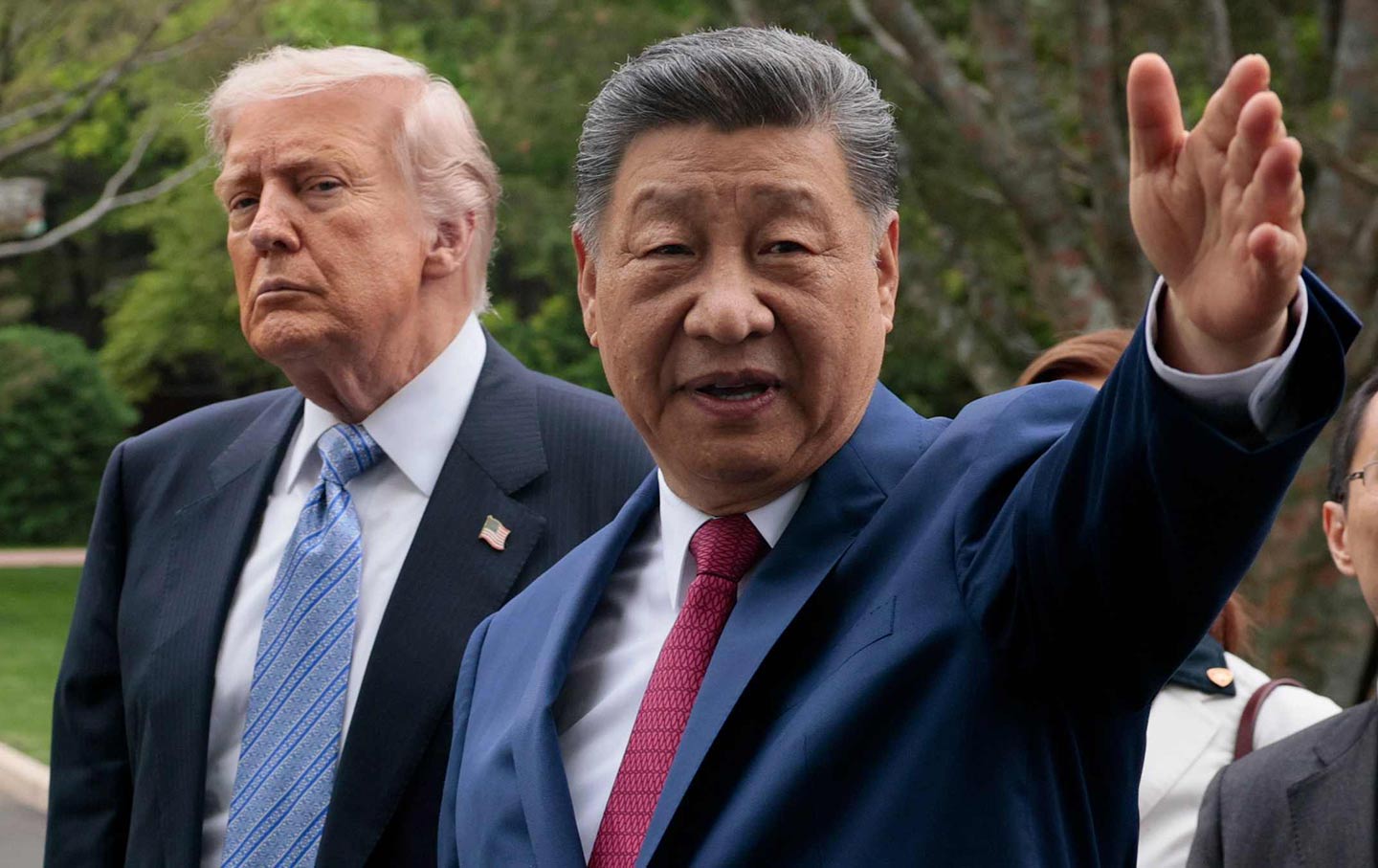 US President Donald Trump and Chinese President Xi Jinping on May 15, 2026, in Beijing.