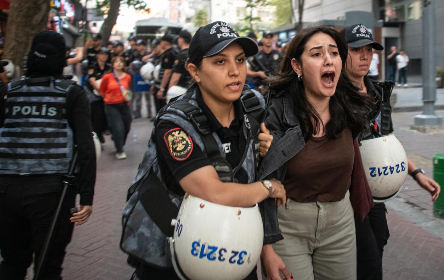 Turkish police detain dozens of LGBTQ rights protesters in Ankara, on September 15, 2026.