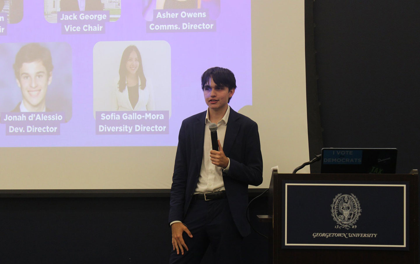 At just 17-years-old, Milan van Dam is not only the youngest-ever member of the executive committee, but also the youngest member of the DNC.
