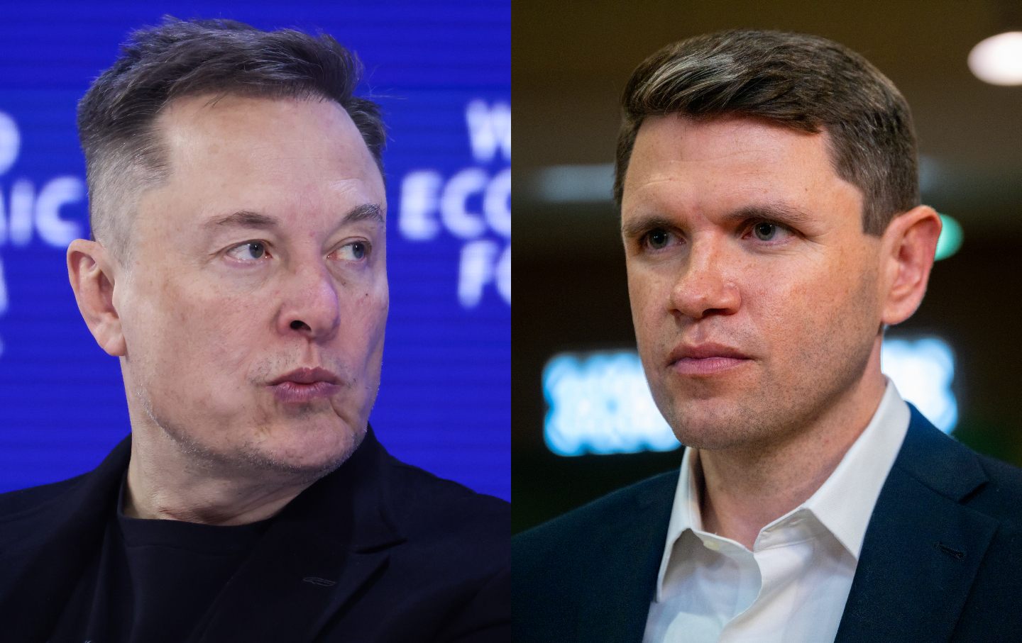 Elon Musk and James Talarico.